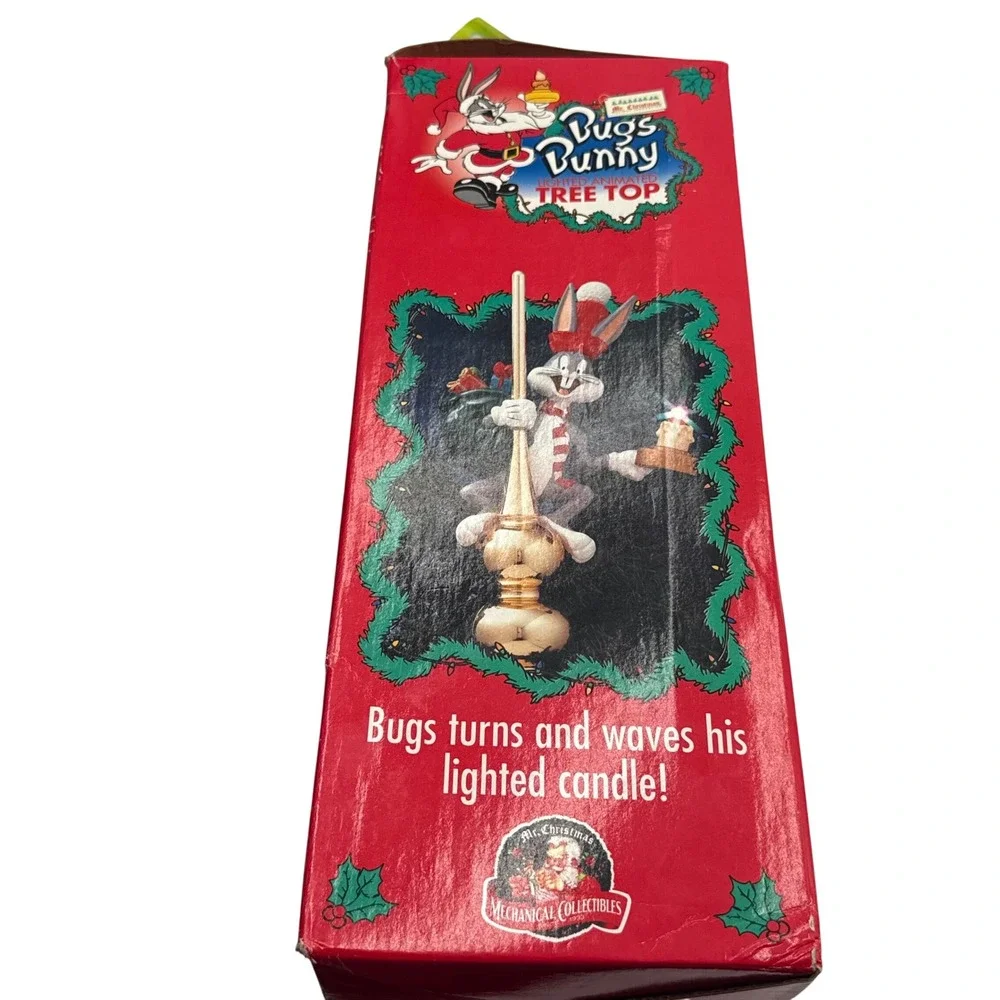 Bugs Bunny Mr Christmas 1995 Animated Lighted Tree Topper 49903 Tested